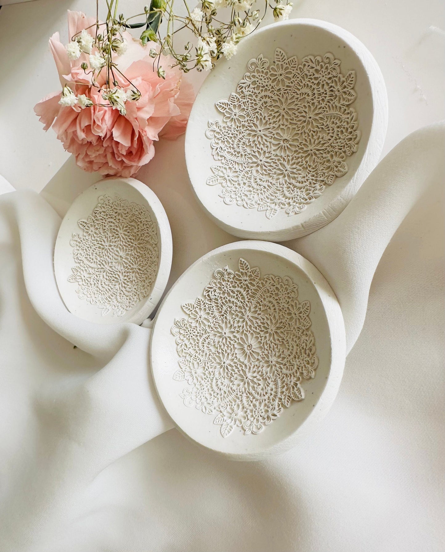 BULK mini ring dish, Party favors, handmade jewelry storage dish