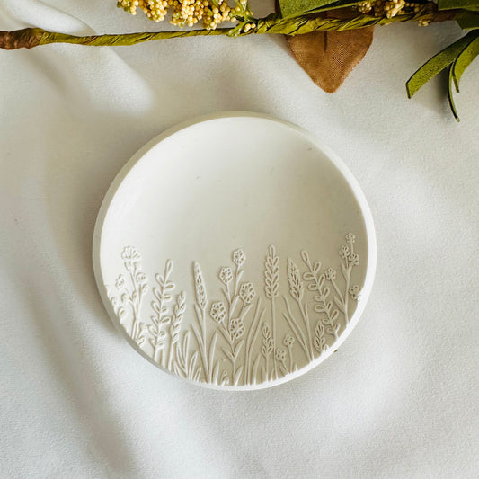 Mini 3D flower garden ring dish, minimalist small 2.5 inches bowl