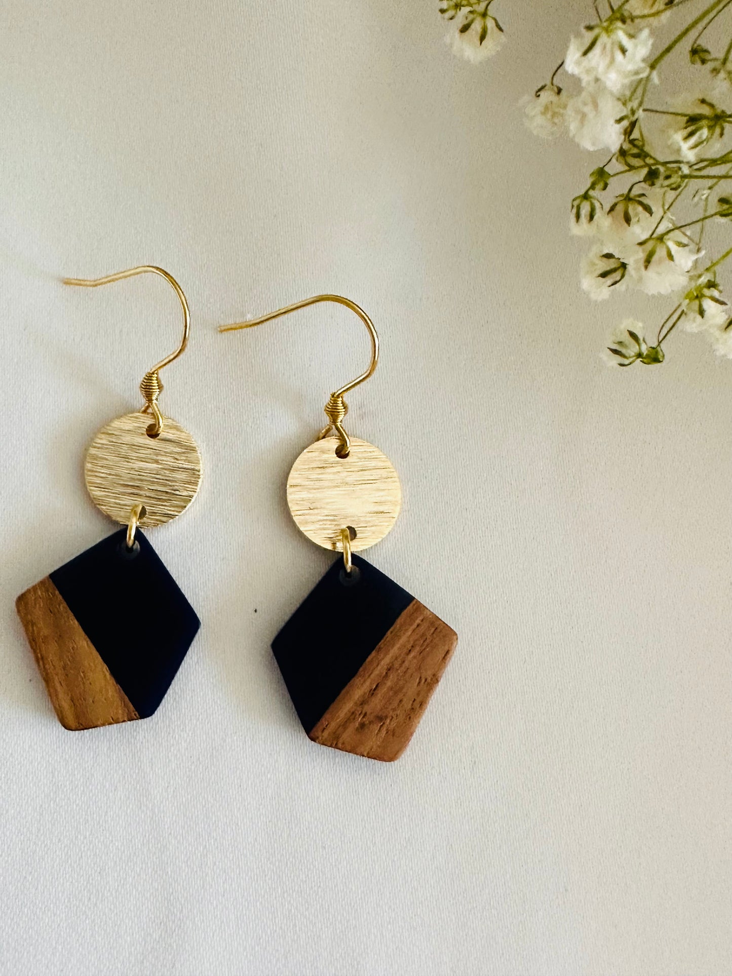 Copy of Resin and wood earrings